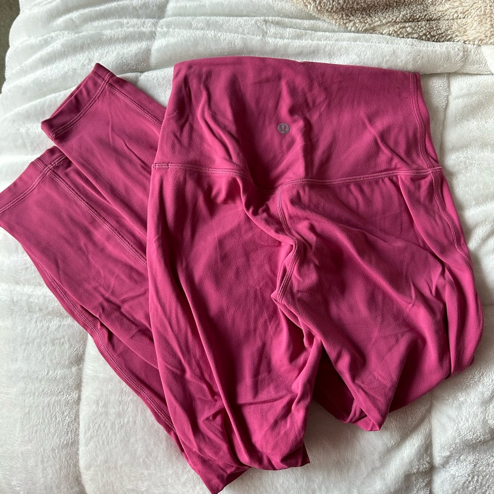 Double Lined Pink Lululemon Align size 4